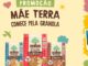 Banner da Promoção Mãe Terra Comece Pela Granola com embalagens das granolas Zero Açúcares, Tradicional Castanhas e Cacau, ao lado das informações: compre R$30 em Granolas Mãe Terra e concorra a uma viagem e até R$500 em prêmios instantâneos.