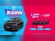 Arte da promoção Aceleroow Codebal com Jeep Avenger preto sobre fundo azul e quatro scooters elétricas sobre fundo rosa, com o texto "1 Jeep Zero + 4 scooter elétricas".