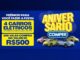 Arte da promoção Aniversário Comper com quatro carros elétricos coloridos, logo do Comper e caixas amarelas anunciando 4 carros elétricos e 200 vales-compra de R$500 sobre fundo azul.