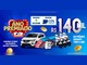 Arte da campanha Ano Premiado CDL Linhares 2026 com a frase R$140 mil em prêmios durante todo o ano, um Fiat Mobi branco, Smart TVs, um iPhone e três scooters elétricas, ao lado das marcas Sicoob e CDL Linhares