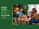 Banner do Prêmio Sicredi Comunicação em Rede, 2ª edição, com R$220 mil em prêmios e inscrições até 31/07/2027, ao lado de um homem e uma mulher gravando um podcast com fones de ouvido, microfones e câmera.