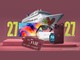 Arte da campanha 27 anos, 27 prêmios do Shopping Anália Franco, com navio de cruzeiro, TV Mini LED, óculos Ray-Ban Meta, Apple Watch, iPhone e vale-compras de R$5 mil