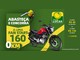 Arte da promoção dos Postos Lucas com moto Honda CG 160 Start vermelha 0km, bomba de combustível e a regra de 1 cupom a cada R$40 em gasolina ou R$150 em diesel