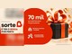 Arte da promoção Sorte é ter o Berga por perto, do Super Berga, com o logo "sorte" ao lado de um "B" em forma de coração, painel vermelho com "70 mil em prêmios para 70 ganhadores", "R$70 em compras = 1 cupom" e "aceleradores = cupom extra", e uma caixa de presente preta com laço laranja.