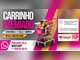 Arte da promoção Carrinho Premiado com carrinho de supermercado cheio de produtos, a chamada para concorrer a 2 vales-compra de R$1.000,00 cada, o número de WhatsApp para participar, o período de participação e as logos do Prass Super e Atacado e da Rádio Emoção FM.