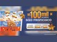 Banner da Promoção Cem Mil em Prêmios dos Supermercados São Francisco: R$100 mil em prêmios, a cada R$70 em compras, 4 prêmios de R$20 mil e 20 prêmios de R$1 mil, ao lado de um carrinho de compras cheio de cédulas douradas.