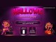 Arte da promoção HalloWe da Wepink com o título em letras rosa gotejantes, "descontos de arrepiar", aviso de lives no Instagram da @virginia a partir das 10h, sorteio de 4 iPhones 17 e duas personagens fantasiadas de bruxa e diabinha