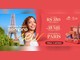 Banner da campanha 35 anos do North Shopping Fortaleza com jovem sorridente diante da Torre Eiffel e a oferta: a cada R$350 em compras, concorra a até R$35.000 em vales-compras e a uma viagem para Paris, de 09/10 a 24/12.
