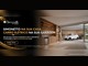 Banner da Simonetto Móveis Planejados Grupo Duarte com o texto Simonetto na sua casa, carro elétrico na sua garagem, ao lado de uma cozinha planejada em madeira com uma mulher e um BYD Dolphin Mini branco estacionado na garagem.