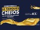 Arte da promoção Tanque Cheio da Rede de Postos Rotta 400, com o texto "Concorra a 10 tanques cheios, 30L de gasolina aditivada ou diesel", o logotipo Rotta 400, as datas da campanha e ondas douradas de óleo sobre fundo azul-marinho.