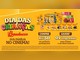 Arte da promoção Dia das Crianças Bauducco com fundo amarelo, produtos participantes e a chamada compre R$20 em produtos participantes e ganhe 01 ingresso para assistir a um filme infantil.