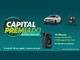 Arte da promoção Capital Premiado Sicoob Credivar com o logotipo da campanha, um Volkswagen Polo Track, uma moto Honda e um iPhone, ao lado do texto 10 iPhones, 6 motos Honda Start, 1 Volkswagen Polo Track e R$286.500,00 em prêmios.