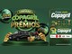 Arte da Campanha Copagril + Prêmios com um Renault Kwid preto, uma moto Honda NXR Bros 160 e vale-compras sobre pódio verde, com o aviso de mais de R$135 mil em prêmios, a regra de 1 número da sorte a cada R$50,00 em compras e as marcas aceleradoras Coca-Cola, 3 Corações, Girando Sol e Frimesa.