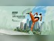 Arte da promoção Corra a São Silvestre com a ASICS, com uma corredora de top verde e short preto em movimento, um tênis ASICS em destaque, prédios de São Paulo ao fundo e o logo da São Silvestre 101.