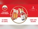 Arte da promoção Libertadores Amstel com duas mãos brindando, uma com copo de cerveja Amstel e outra com lata Amstel Lager, logo da Conmebol Libertadores e os dizeres "Na compra de 4 Amstel, ganhe 1 copo exclusivo".